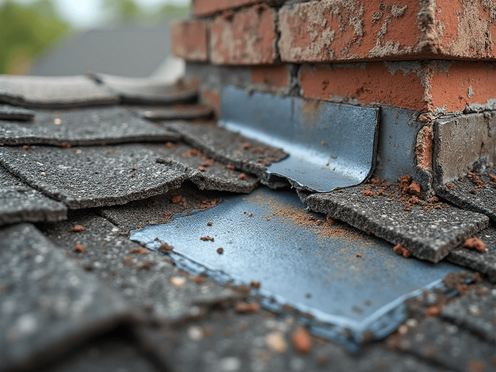 Roofix NY showing damage flashing