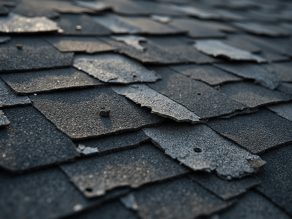 Roofix NY showing damage shingle roof