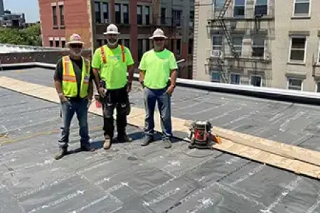 Roofix NY professional roofer preparing shingle installation of roof